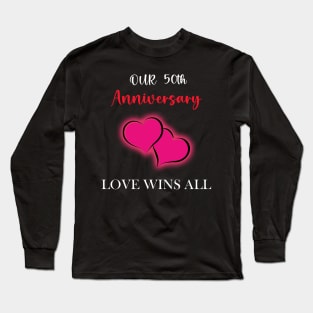 50th Couple anniversary gift Long Sleeve T-Shirt